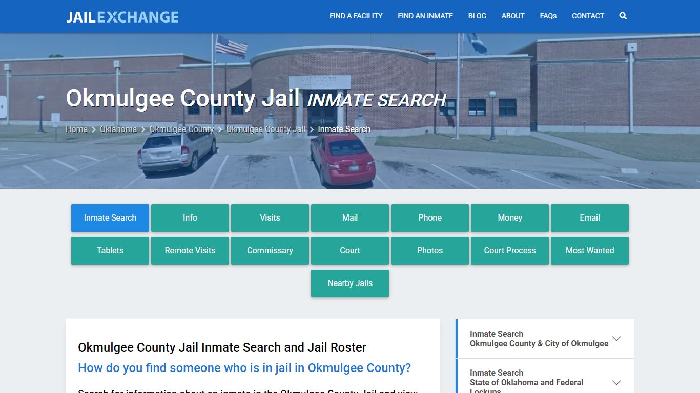 Inmate Search: Roster & Mugshots - Okmulgee County Jail, OK